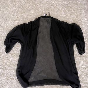 Black target cardigan
